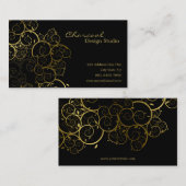 Golden Spirals verlaten afbeelding voor sierdoele Visitekaartje (Voorkant / Achterkant)
