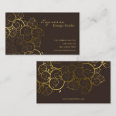 Golden Spirals verlaten  afbeelding voor sierdoele Visitekaartje (Voorkant / Achterkant)