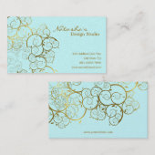 Golden Spirals verlaten  afbeelding voor sierdoele Visitekaartje (Voorkant / Achterkant)