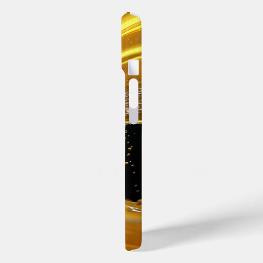 Golden Splash Dynamics iPhone Case (Achterkant / Links)