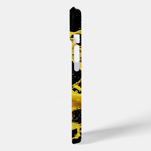 Golden Splash Dynamics iPhone Case (Achterkant / Links)