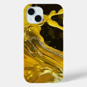Golden Splash Dynamics iPhone Case (Achterkant)
