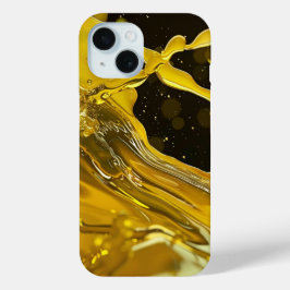 Golden Splash Dynamics iPhone Case