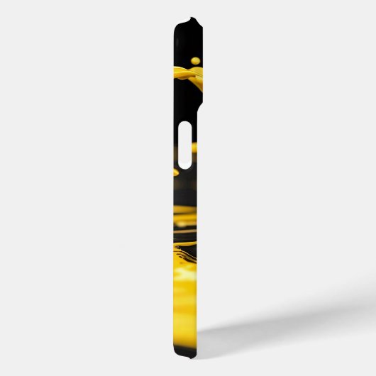Golden Splash Dynamics iPhone Case (Achterkant / Rechts)