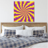 Golden Spring Spiral Canvas Afdrukken (Insitu (Slaapkamer))