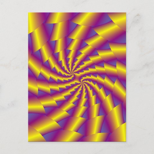Golden Spring Spiral Post Kaart (Voorkant)