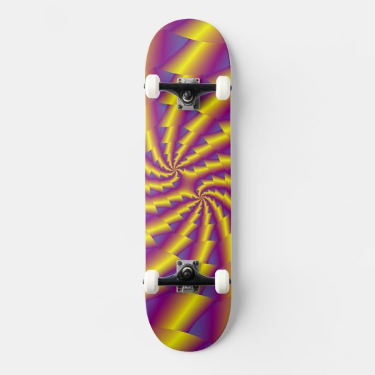 Golden Spring Spiral Skateboard (Voorkant)