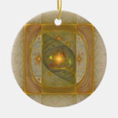 Golden Square Circle Ornament (Voorkant)
