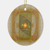 Golden Square Circle Ornament (Links)