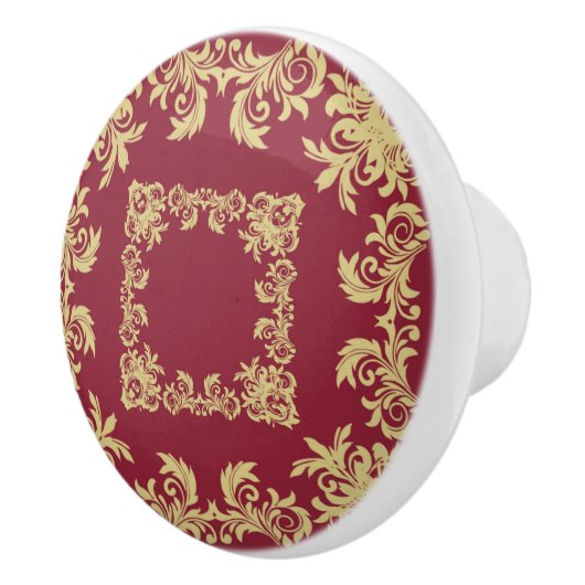 Golden Squares Wine Keramische Knop (Rechts)