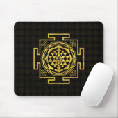 Golden Sri Yantra/Sri Chakra Muismat (Met muis)