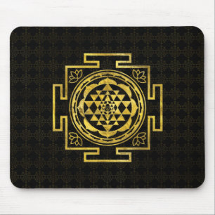 Golden Sri Yantra/Sri Chakra Muismat