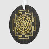 Golden Sri Yantra/Sri Chakra Ornament (voorkant)