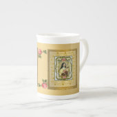 Golden St. Therese Bone China Mok GIFT ITEM (Voorkant rechts)