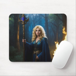 Golden Staff Sorceress van de Magic Bossen Muismat