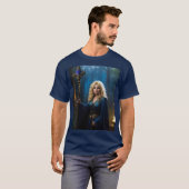 Golden Staff Sorceress van de Magic Bossen T-shirt (Voorkant volledig)