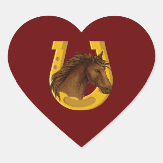 Golden stallion hart sticker