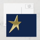 Golden star briefkaart (Voorkant / Achterkant)
