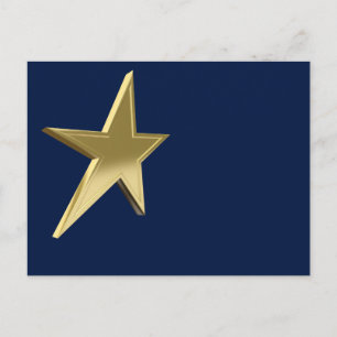 Golden star briefkaart