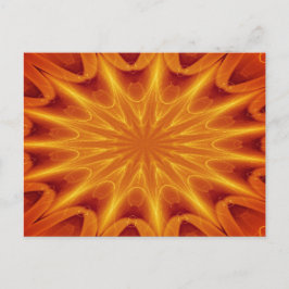 Golden Star Burst-Briefkaart Briefkaart