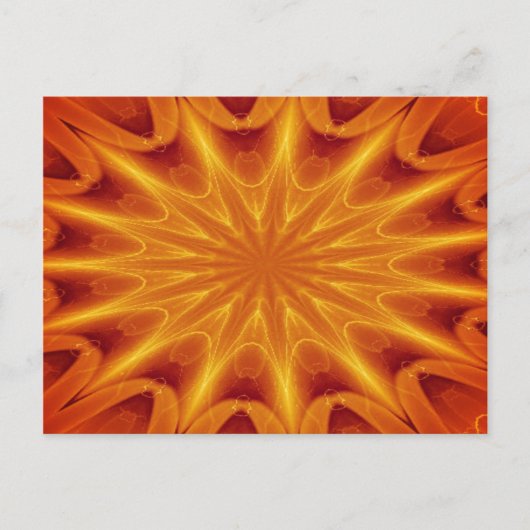 Golden Star Burst-Briefkaart Briefkaart (Voorkant)