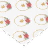 Golden Star en kerstaven Tafelkleed (Gekanteld)