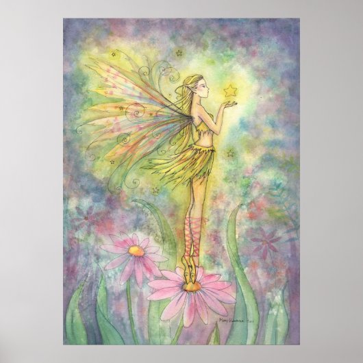 Golden Star Flower Fairy Poster (Voorkant)