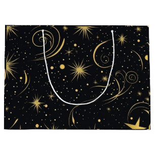Golden Star Gift Bag Groot Cadeauzakje
