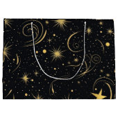 Golden Star Gift Bag Groot Cadeauzakje (Achterkant)