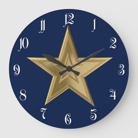 Golden star grote klok (Voorkant)
