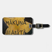 Golden Star Hakuna Matata Kunstdruk Bagagelabel (Voorkant horizontaal)