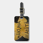 Golden Star Hakuna Matata Kunstdruk Bagagelabel (Voorkant verticaal)