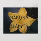 Golden Star Hakuna Matata Kunstdruk Briefkaart (Voorkant)