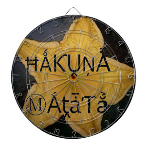Golden Star Hakuna Matata Kunstdruk Dartbord