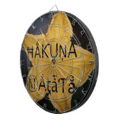 Golden Star Hakuna Matata Kunstdruk Dartbord (Voorkant Rechts)