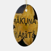 Golden Star Hakuna Matata Kunstdruk Keramisch Ornament (Rechts)