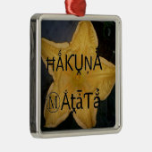 Golden Star Hakuna Matata Kunstdruk Metalen Ornament (Rechts)