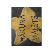 Golden Star Hakuna Matata Kunstdruk Notitieblok (Linkerzijde)