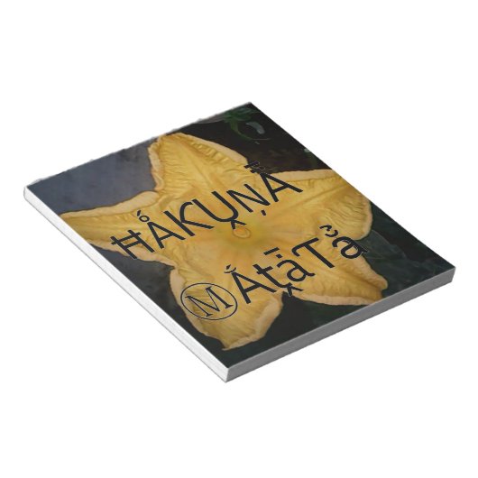 Golden Star Hakuna Matata Kunstdruk Notitieblok (Schuin)