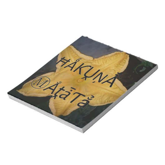 Golden Star Hakuna Matata Kunstdruk Notitieblok (Linkerzijde)