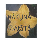 Golden Star Hakuna Matata Kunstdruk Notitieblok (Voorkant)