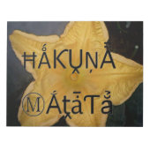 Golden Star Hakuna Matata Kunstdruk Notitieblok (Voorkant)