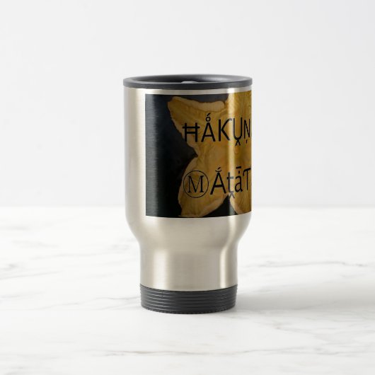 Golden Star Hakuna Matata Kunstdruk Reisbeker (Center)