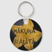 Golden Star Hakuna Matata Kunstdruk Sleutelhanger (Voorkant)