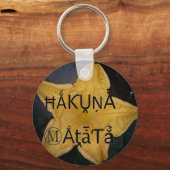 Golden Star Hakuna Matata Kunstdruk Sleutelhanger (Voorkant)
