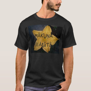 Golden Star Hakuna Matata Kunstdruk T-shirt