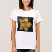 Golden Star Hakuna Matata Kunstdruk T-shirt (Voorkant)