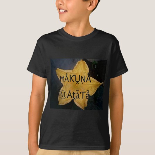 Golden Star Hakuna Matata Kunstdruk T-shirt (Voorkant)