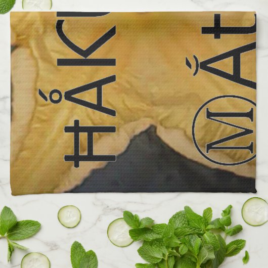 Golden Star Hakuna Matata Kunstdruk Theedoek (Gevouwen)