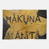 Golden Star Hakuna Matata Kunstdruk Theedoek (Horizontaal)